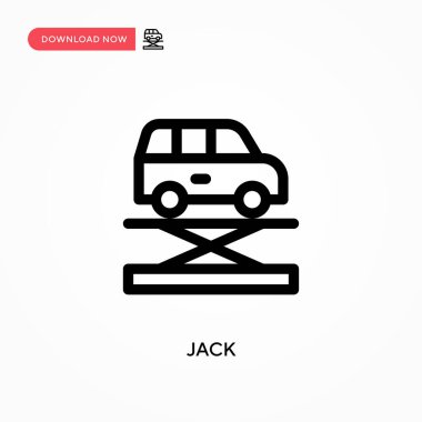 Jack Basit vektör simgesi. Web sitesi veya mobil uygulama için modern, basit düz vektör çizimi