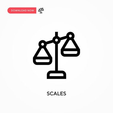 Basit vektör simgesini ölçeklendirir. Web sitesi veya mobil uygulama için modern, basit düz vektör çizimi