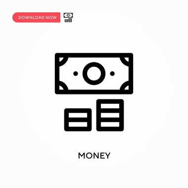 Para basit vektör simgesi. Web sitesi veya mobil uygulama için modern, basit düz vektör çizimi