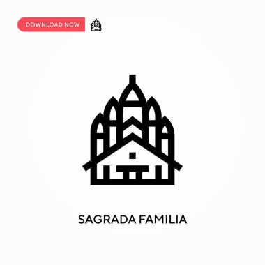 Sagrada fama Basit vektör simgesi. Web sitesi veya mobil uygulama için modern, basit düz vektör çizimi