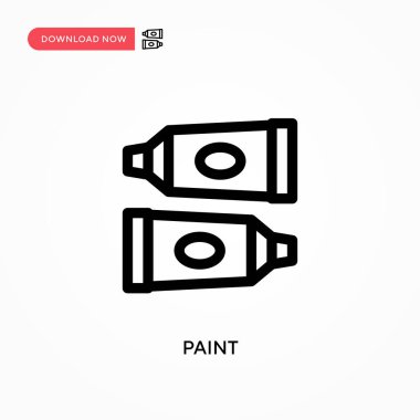 Basit vektör simgesini boya. Web sitesi veya mobil uygulama için modern, basit düz vektör çizimi
