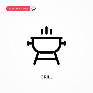 Izgara Basit vektör simgesi. Web sitesi veya mobil uygulama için modern, basit düz vektör çizimi