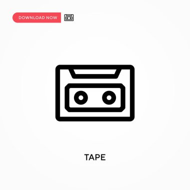 Basit bant vektör simgesi. Web sitesi veya mobil uygulama için modern, basit düz vektör çizimi