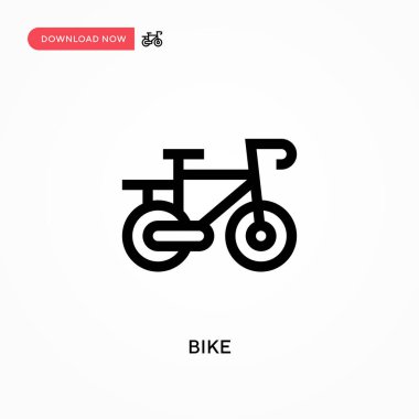 Basit bisiklet vektör simgesi. Web sitesi veya mobil uygulama için modern, basit düz vektör çizimi