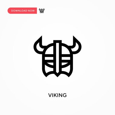 Viking Basit vektör simgesi. Web sitesi veya mobil uygulama için modern, basit düz vektör çizimi