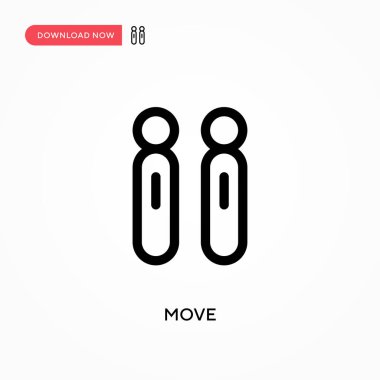 Basit vektör simgesini taşı. Web sitesi veya mobil uygulama için modern, basit düz vektör çizimi