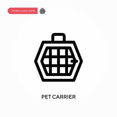 Hayvan taşıyıcı Basit vektör simgesi. Web sitesi veya mobil uygulama için modern, basit düz vektör çizimi