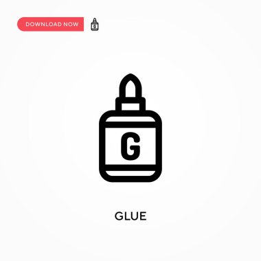 Yapıştırıcı basit vektör simgesi. Web sitesi veya mobil uygulama için modern, basit düz vektör çizimi