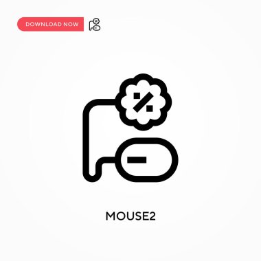 Fare 2 basit vektör simgesi. Web sitesi veya mobil uygulama için modern, basit düz vektör çizimi