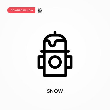 Kar Basit vektör simgesi. Web sitesi veya mobil uygulama için modern, basit düz vektör çizimi
