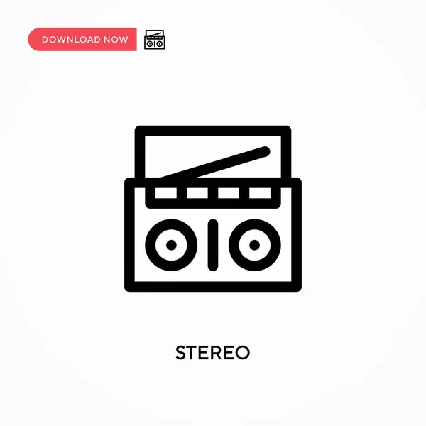 Stereo Simple Vektor Icon Moderne Einfache Flache Vektordarstellung Für Website — Stockvektor