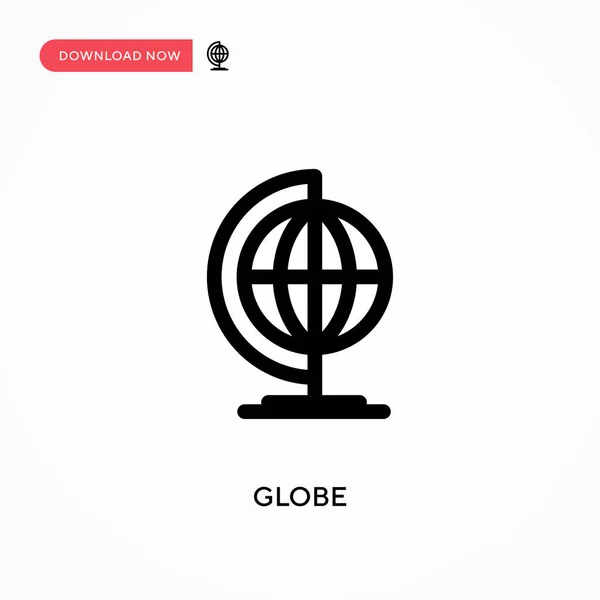 Globo Ícone Vetorial Simples Ilustração Vetorial Plana Moderna Simples Para — Vetor de Stock