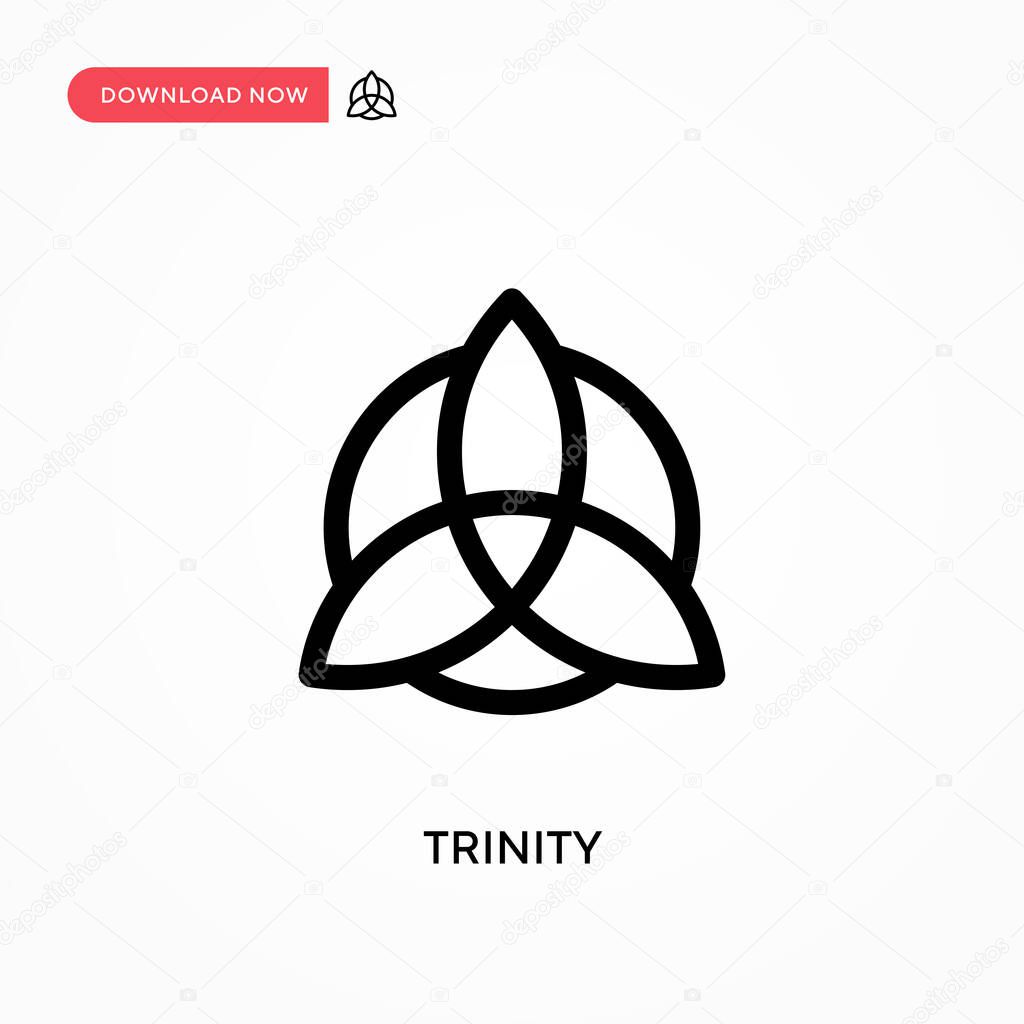 Trinity Simple vector icon. Modern, simple flat vector illustration for web site or mobile app