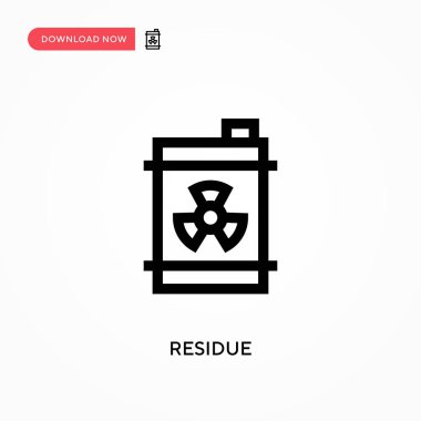 Arta kalan basit vektör simgesi. Web sitesi veya mobil uygulama için modern, basit düz vektör çizimi