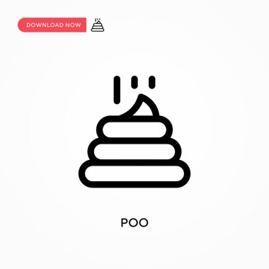 Kaka Basit vektör simgesi. Web sitesi veya mobil uygulama için modern, basit düz vektör çizimi