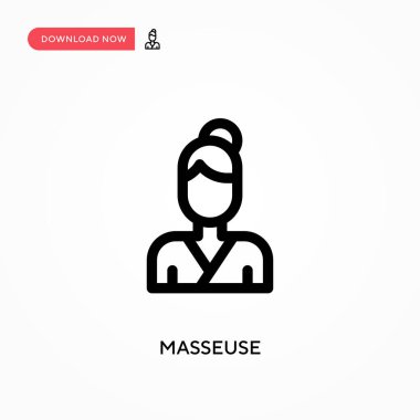 Masöz Basit vektör simgesi. Web sitesi veya mobil uygulama için modern, basit düz vektör çizimi