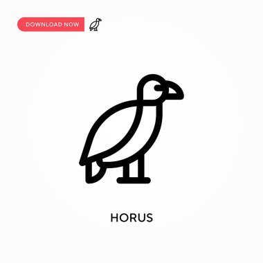 Horus Basit vektör simgesi. Web sitesi veya mobil uygulama için modern, basit düz vektör çizimi