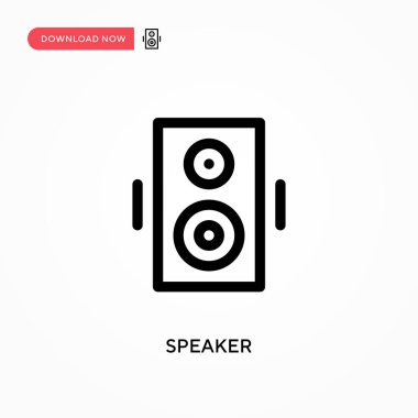 Sözcü Basit vektör simgesi. Web sitesi veya mobil uygulama için modern, basit düz vektör çizimi