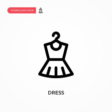 Basit vektör simgesini giyin. Web sitesi veya mobil uygulama için modern, basit düz vektör çizimi