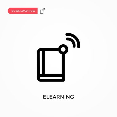 Basit vektör simgesi öğreniliyor. Web sitesi veya mobil uygulama için modern, basit düz vektör çizimi