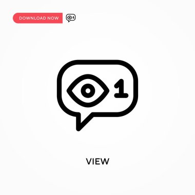 Basit vektör simgesini göster. Web sitesi veya mobil uygulama için modern, basit düz vektör çizimi