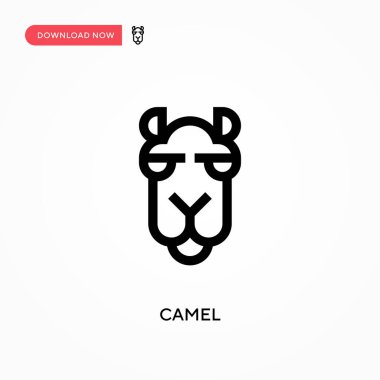 Deve basit vektör simgesi. Web sitesi veya mobil uygulama için modern, basit düz vektör çizimi
