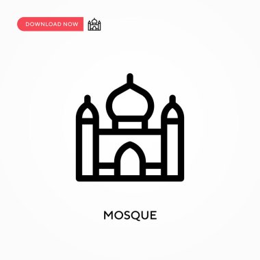 Cami basit vektör simgesi. Web sitesi veya mobil uygulama için modern, basit düz vektör çizimi