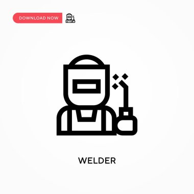 Kaynakçı Basit vektör simgesi. Web sitesi veya mobil uygulama için modern, basit düz vektör çizimi