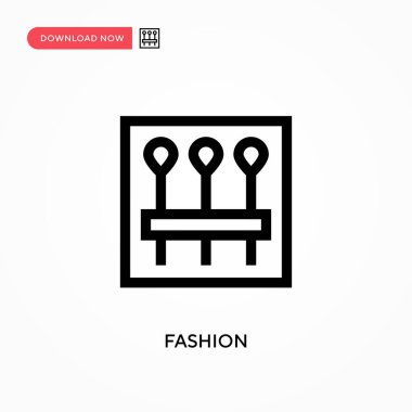 Moda basit vektör simgesi. Web sitesi veya mobil uygulama için modern, basit düz vektör çizimi