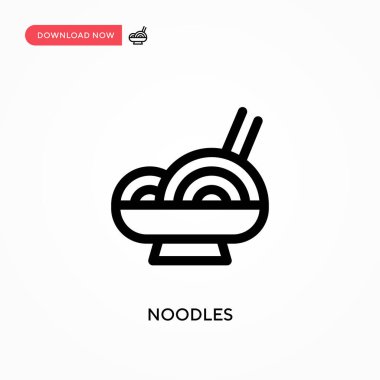 Erişte basit vektör simgesi. Web sitesi veya mobil uygulama için modern, basit düz vektör çizimi