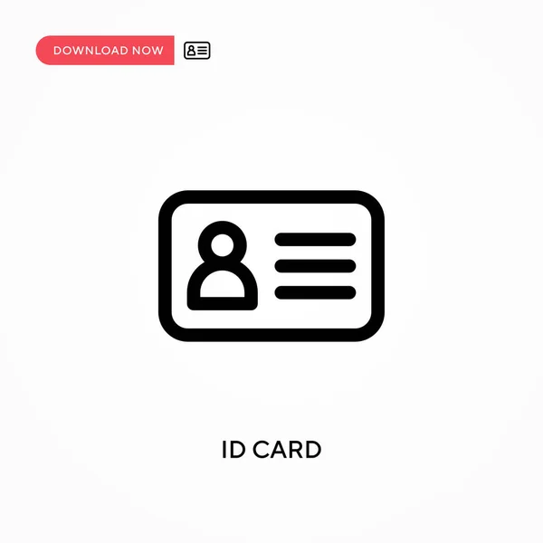 Card Jednoduchá Vektorová Ikona Moderní Jednoduchá Plochá Vektorová Ilustrace Pro — Stockový vektor