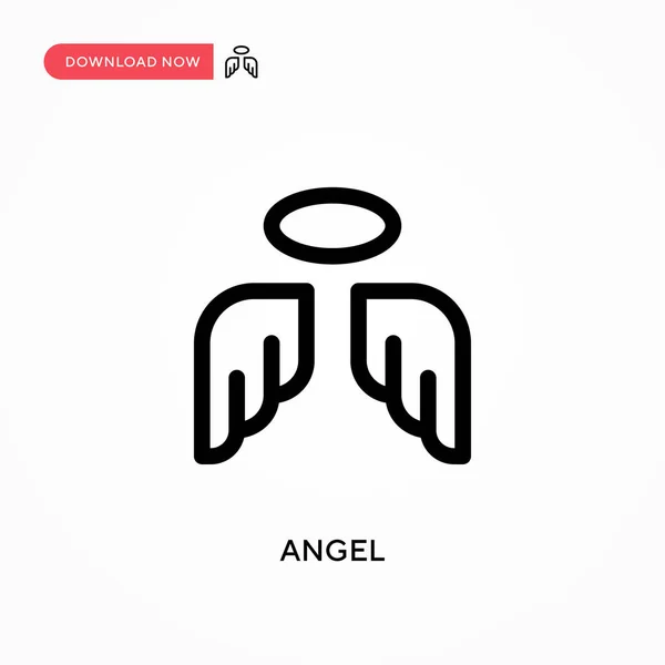 Значок Angel Simple Vector Современная Простая Векторная Иллюстрация Веб Сайта — стоковый вектор
