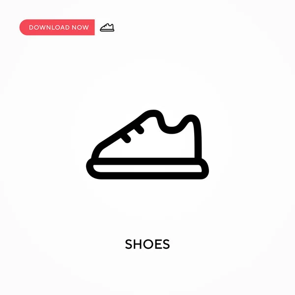 Schoenen Eenvoudige Vector Icoon Moderne Eenvoudige Platte Vectorillustratie Voor Website — Stockvector