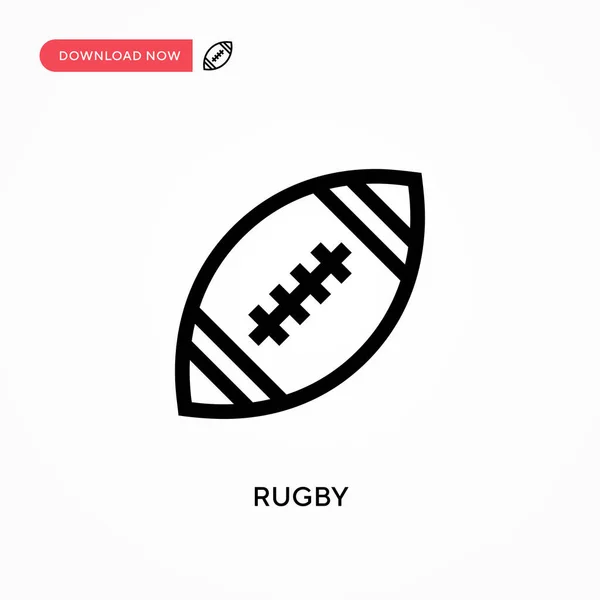 Rugby Ícone Vetorial Simples Ilustração Vetorial Plana Moderna Simples Para —  Vetores de Stock