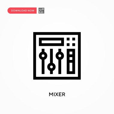 Karıştırıcı Basit vektör simgesi. Web sitesi veya mobil uygulama için modern, basit düz vektör çizimi