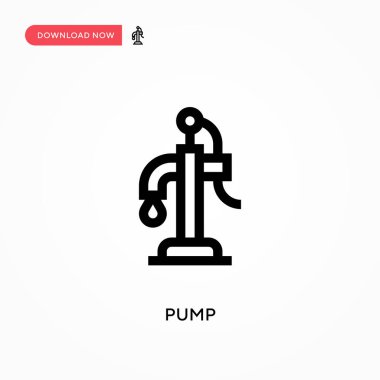 Basit vektör simgesini pompala. Web sitesi veya mobil uygulama için modern, basit düz vektör çizimi