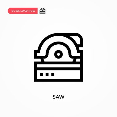Basit vektör simgesini gördüm. Web sitesi veya mobil uygulama için modern, basit düz vektör çizimi