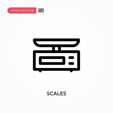 Basit vektör simgesini ölçeklendirir. Web sitesi veya mobil uygulama için modern, basit düz vektör çizimi