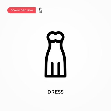 Basit vektör simgesini giyin. Web sitesi veya mobil uygulama için modern, basit düz vektör çizimi