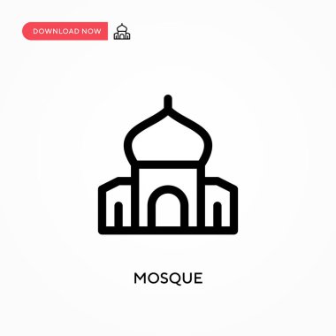 Cami basit vektör simgesi. Web sitesi veya mobil uygulama için modern, basit düz vektör çizimi