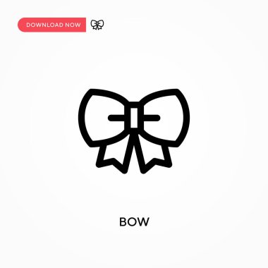 Basit yay vektör simgesi. Web sitesi veya mobil uygulama için modern, basit düz vektör çizimi