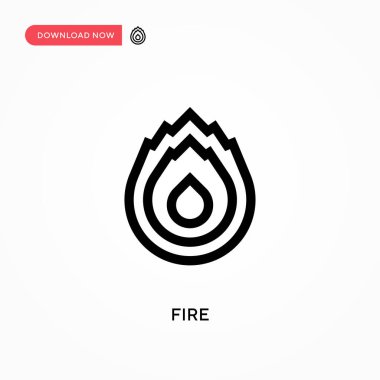 Basit vektör simgesini ateşle. Web sitesi veya mobil uygulama için modern, basit düz vektör çizimi