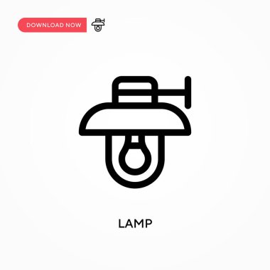 Lamba Basit vektör simgesi. Web sitesi veya mobil uygulama için modern, basit düz vektör çizimi