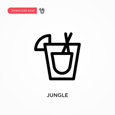 Orman basit vektör simgesi. Web sitesi veya mobil uygulama için modern, basit düz vektör çizimi