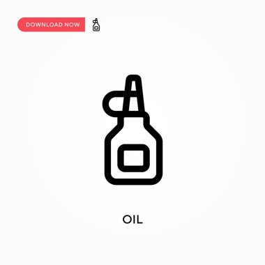 Yağ Basit vektör simgesi. Web sitesi veya mobil uygulama için modern, basit düz vektör çizimi