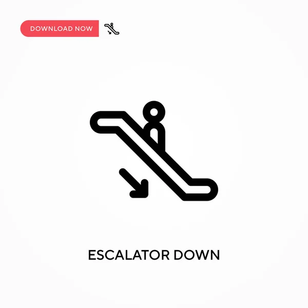 Escalator Egyszerű Vektor Ikon Modern Egyszerű Lapos Vektor Illusztráció Weboldalhoz — Stock Vector
