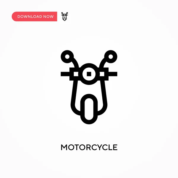 Motocicleta Ícone Vetorial Simples Ilustração Vetorial Plana Moderna Simples Para — Vetor de Stock