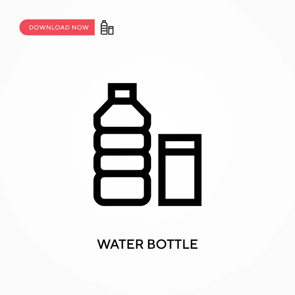 Botella Agua Icono Vector Simple Moderno Simple Ilustración Vector Plano — Vector de stock