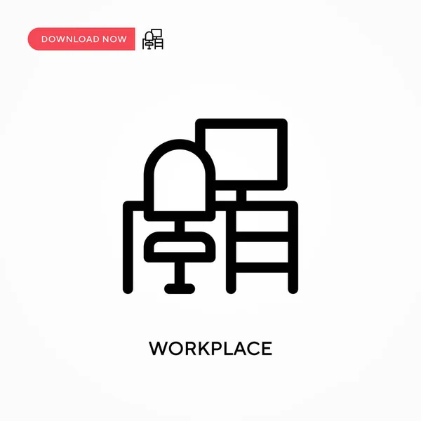 Workplace Simple Vector Icon Modern Simple Flat Vector Illustration Web — Stock Vector