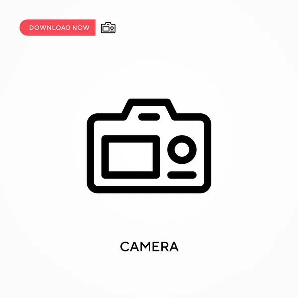 Camera Simple Vector Icon Modern Simple Flat Vector Illustration Web — Stock Vector